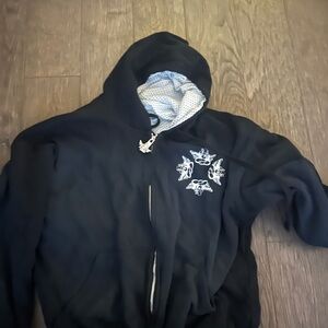 Boys Lie Black Hoodie with White Graphic Design